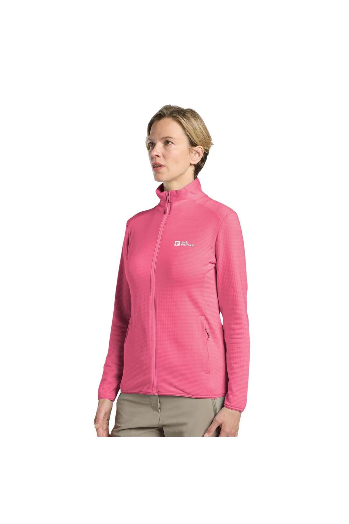 Jack Wolfskin Kolbenberg Fz Kadın Pembe Polar Ceket KADIN POLAR CEKET A63965