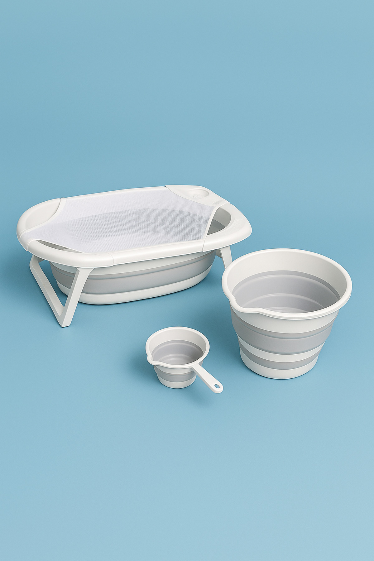 Zuu Baby Bebek Küveti  Katlanır  Banyo Seti  Hediye Fileli fotoğrafı 3 (önizleme)