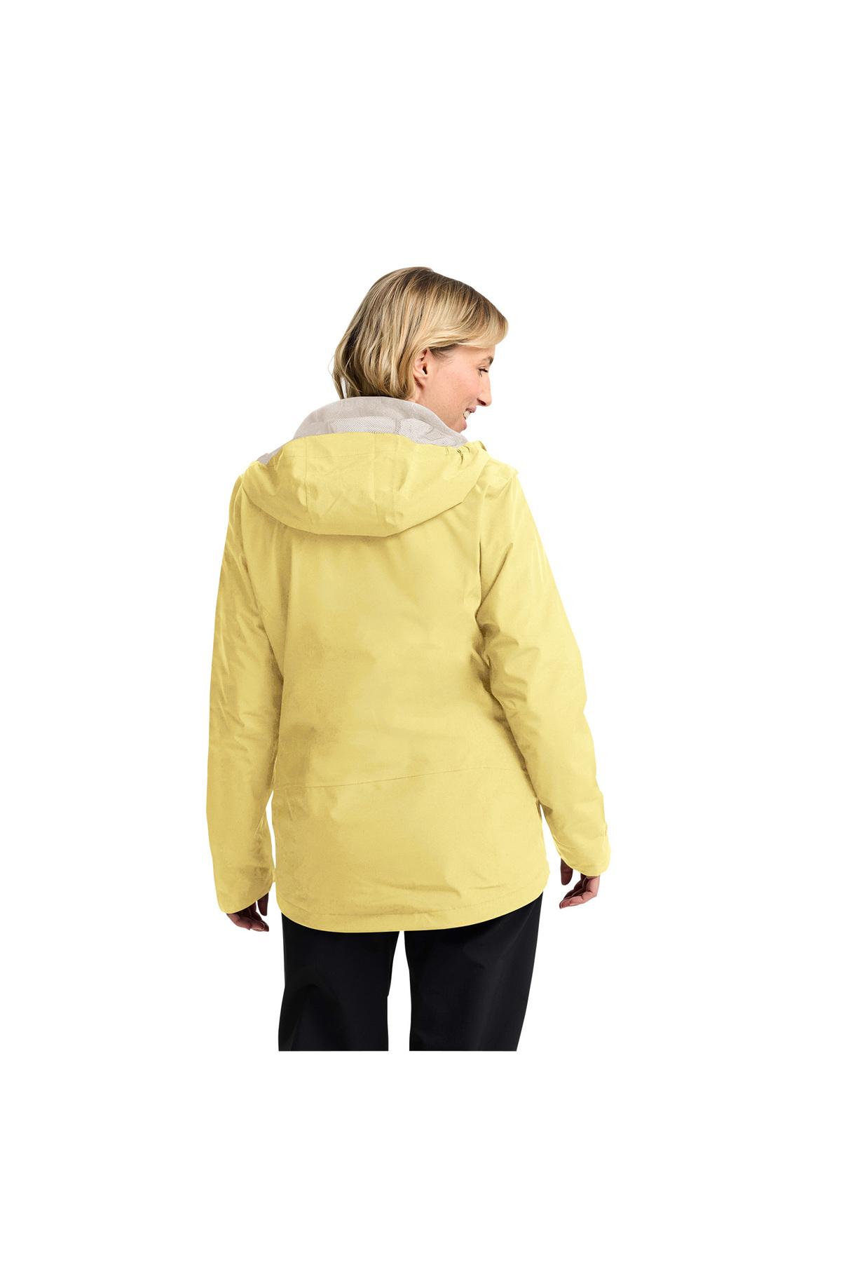 Jack Wolfskin  Moonrise 3in1 Kadın Sarı Outdoor Ceketi KADIN OUTDOOR CEKETİ - Görsel 3