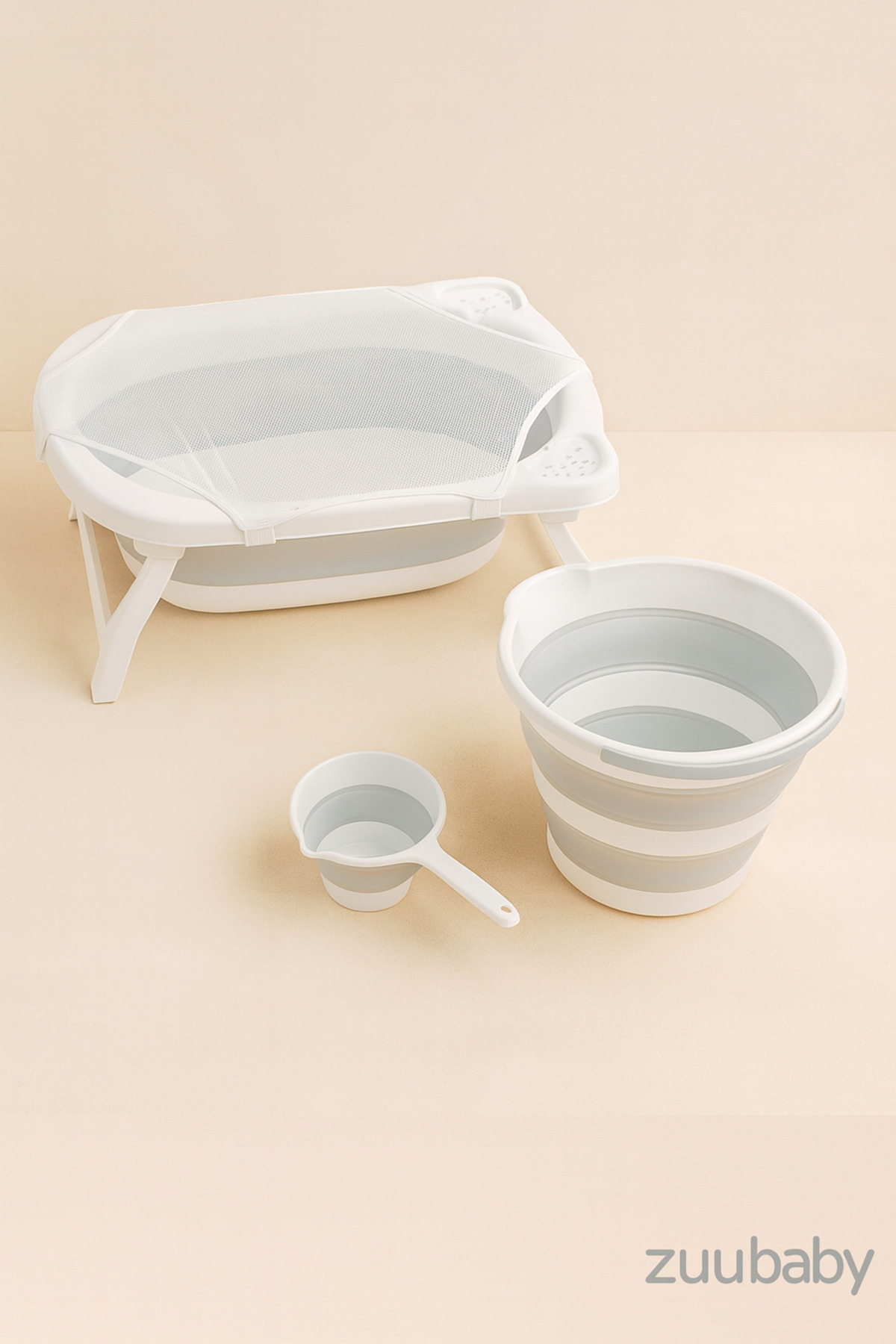 Zuu Baby Bebek Küveti  Katlanır  Banyo Seti  Hediye Fileli fotoğrafı 2 (önizleme)