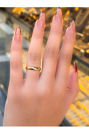 UZUNDAĞ KUYUMCULUK 14 Ayar Altın 3 mm Alyans Yüzük