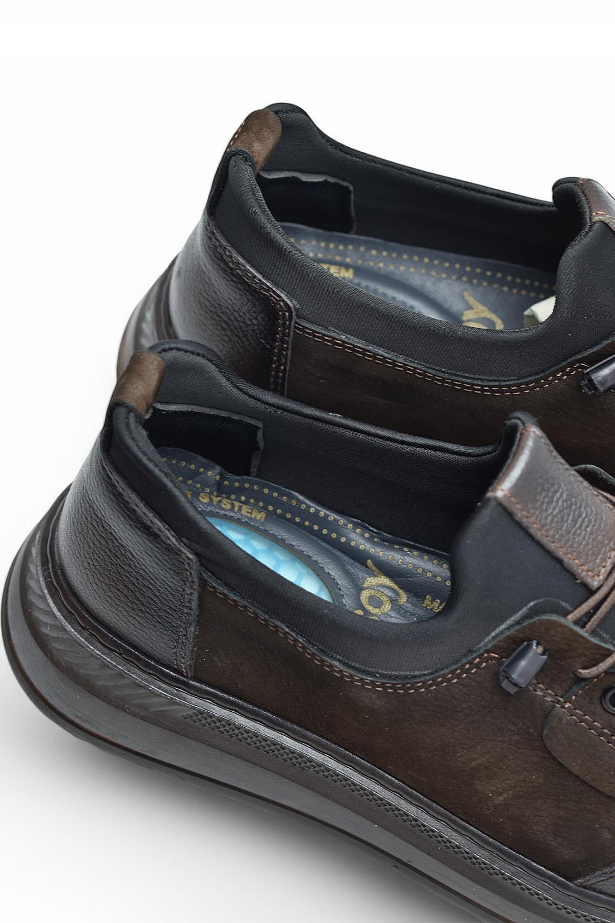 ISPARTALILAR  TAB550 Topuk Jelli Ortopedik Taban Hakiki Deri Erkek Ayakkabı Casual Günlük Erkek Ayakkabı POLİ Hafi - Görsel 7