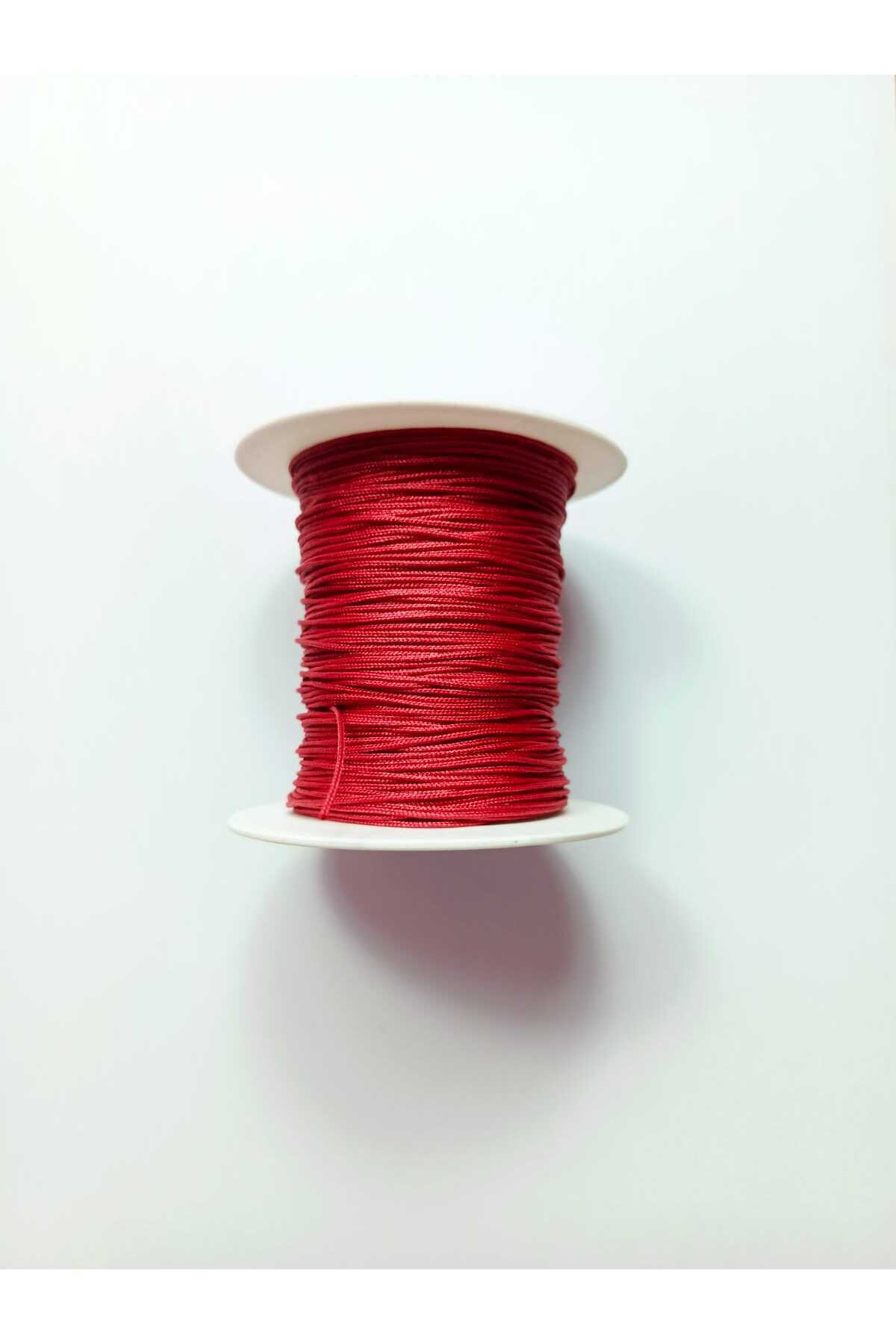 0.8 mm 50 METERS RED Color Thin Parachute Rope Macrame Bracelet Rope Necklace Jewelry Design Rope