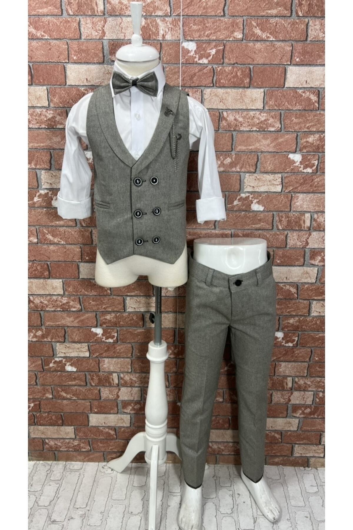 HAYTA Yelek Takım Gömlekli Papyonlu Set 5yaş-14yaş Venedik fotoğrafı 2 (önizleme)