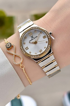 Daniel Klein Gold Gümüş Renk 30 Mm Kadın Kol Saati