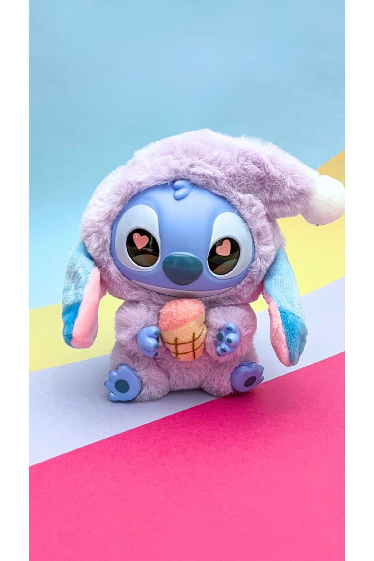 Miniso LABUBU STİTCH Peluş Oyuncak Sürpriz Kutulu