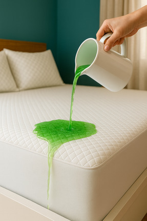 BİVA Yumuşak Kapitoneli Bambu Pamuk Lüks Yatak Koruyucu Sıvı Geçirmez Çift Ki...