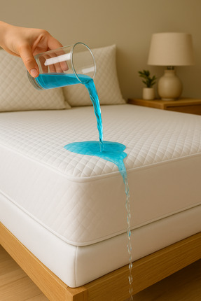 BİVA Yumuşak Kapitoneli Bambu Pamuk Lüks Yatak Koruyucu Sıvı Geçirmez Tek Kiş...