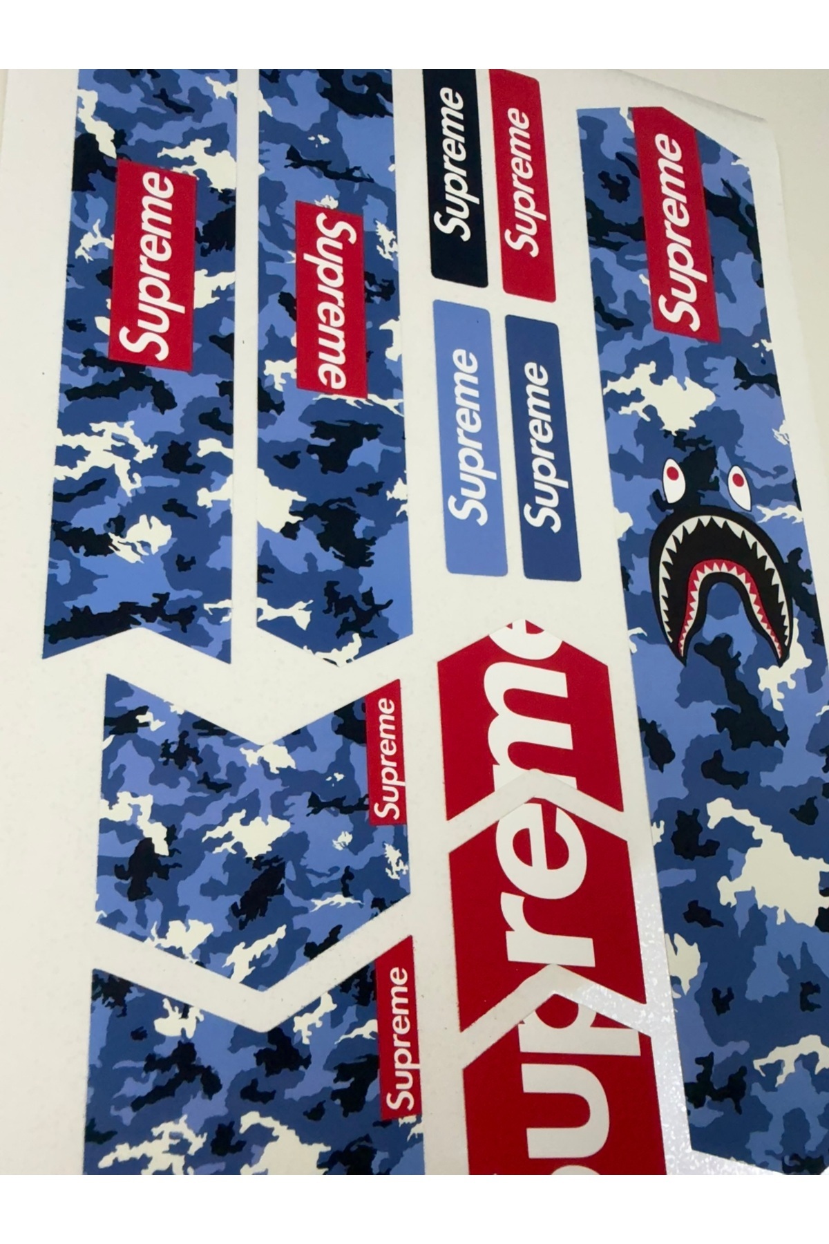 cakaybu Supreme Bisiklet Sticker Seti 12 Parça – Renkli Maşa Kadro Etiketi (GÜNCELLENDİ)