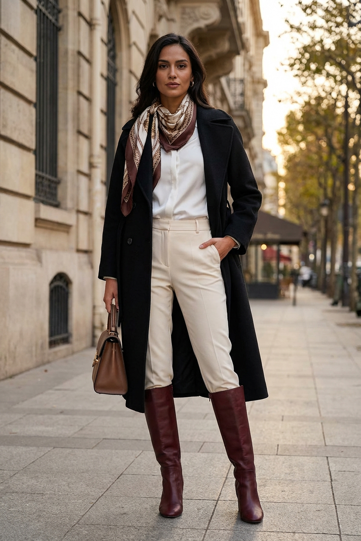 Soydan Güner  Kadın Bol Kesim Kruvaze Reglan Kol Ara Boy Kaban Siyah 1280 - Görsel 8