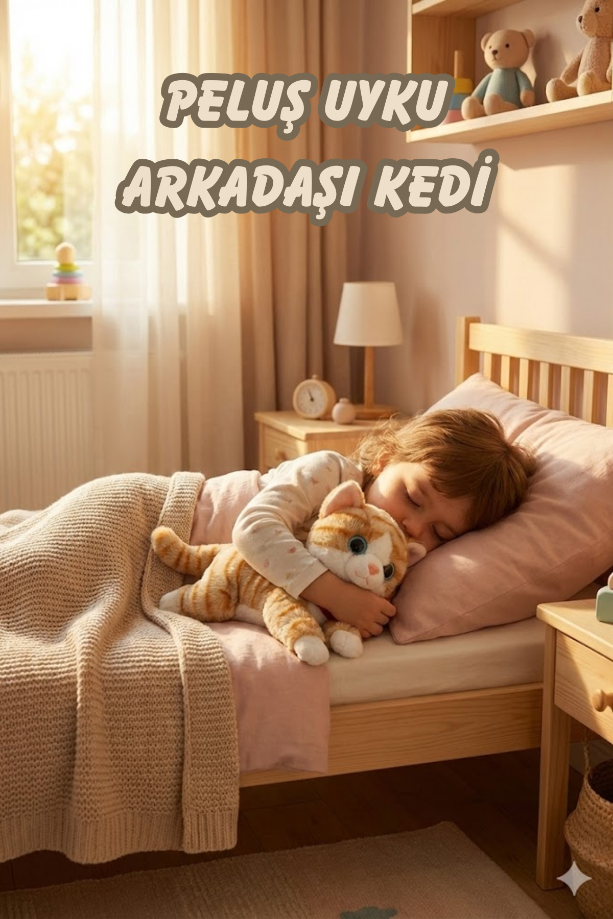 viyolmarketim Sesli Miyavlayan Peluş Kedi 35 cm – Kahverengi Yumuşak Peluş Oyuncak, Uyku ve Oyun Arkadaşı fotoğrafı 6 (önizleme)