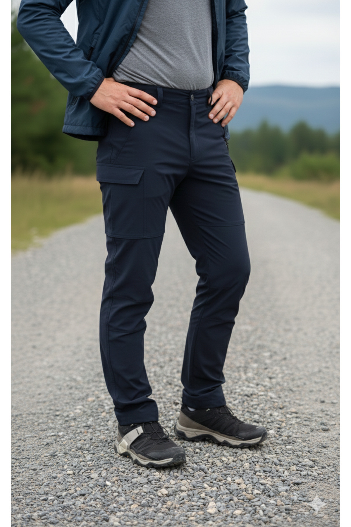 NEW MODEL Outdoor Trekking Tactical Lycra Seasonal Stylish Posture Casual Navy Blue Color Pants