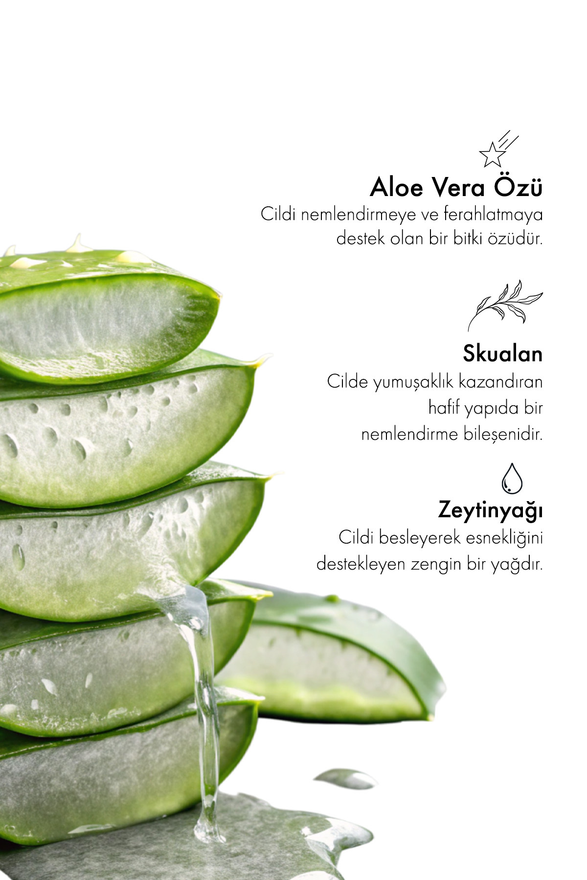 Aloe Vera Gel - Aloe Vera Jel Nemlendirici Ve Yatıştırıcı 200 Ml. — GLK-011 — تصویر 5 از 6
