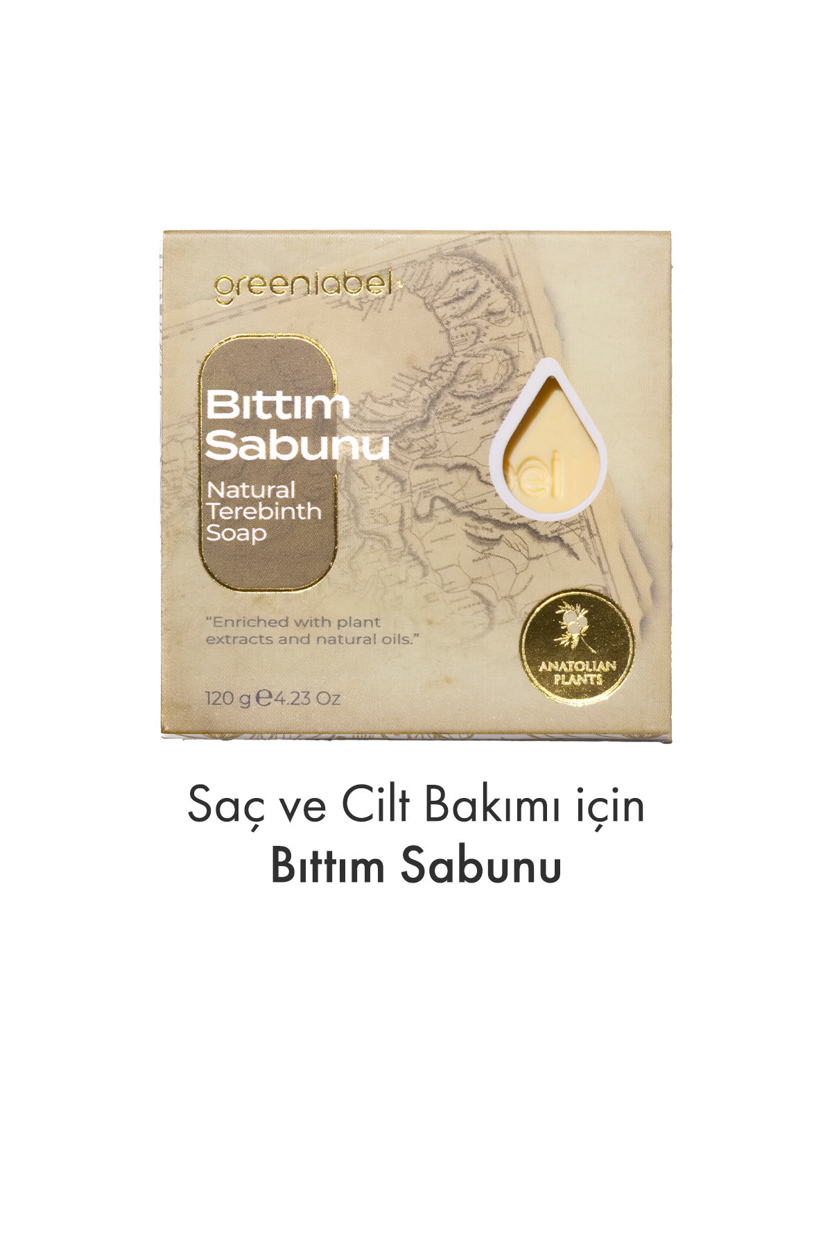 Greenlabel Bıttım Sabunu Natural Saç Ve Cilt Bakımı Için 120gr.