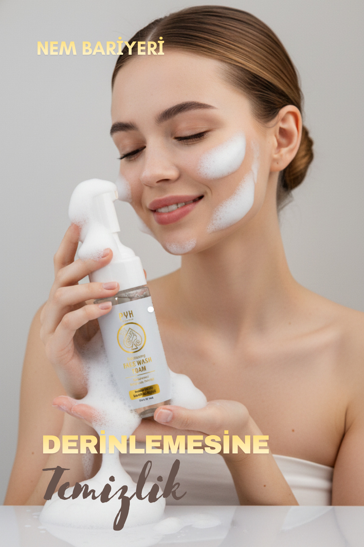 Nemlendirici Yüz Yıkama Köpüğü Canlandırıcı Derinlemesine Temizlik-Niacinamide / Hyaluronic Acid — PYXKOPUK003 — تصویر 3 از 8
