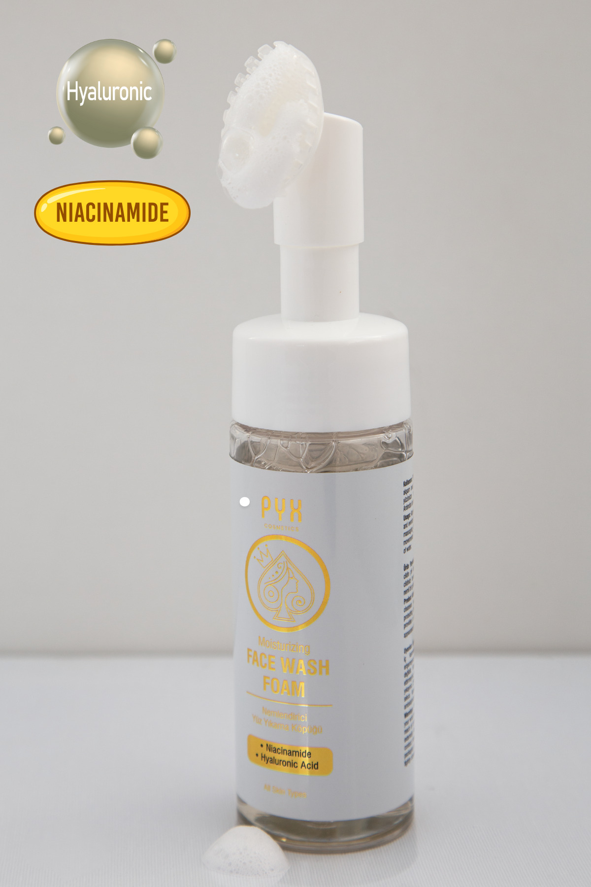 Nemlendirici Yüz Yıkama Köpüğü Canlandırıcı Derinlemesine Temizlik-Niacinamide / Hyaluronic Acid — PYXKOPUK003 — تصویر 5 از 8