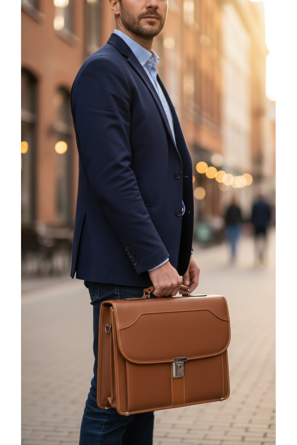 Missy mind  Erkek Evrak Çantası 15,6 inç Organizer Bölmeli A4 Kağıt ve Dosya Uyumlu Omuz Askılı