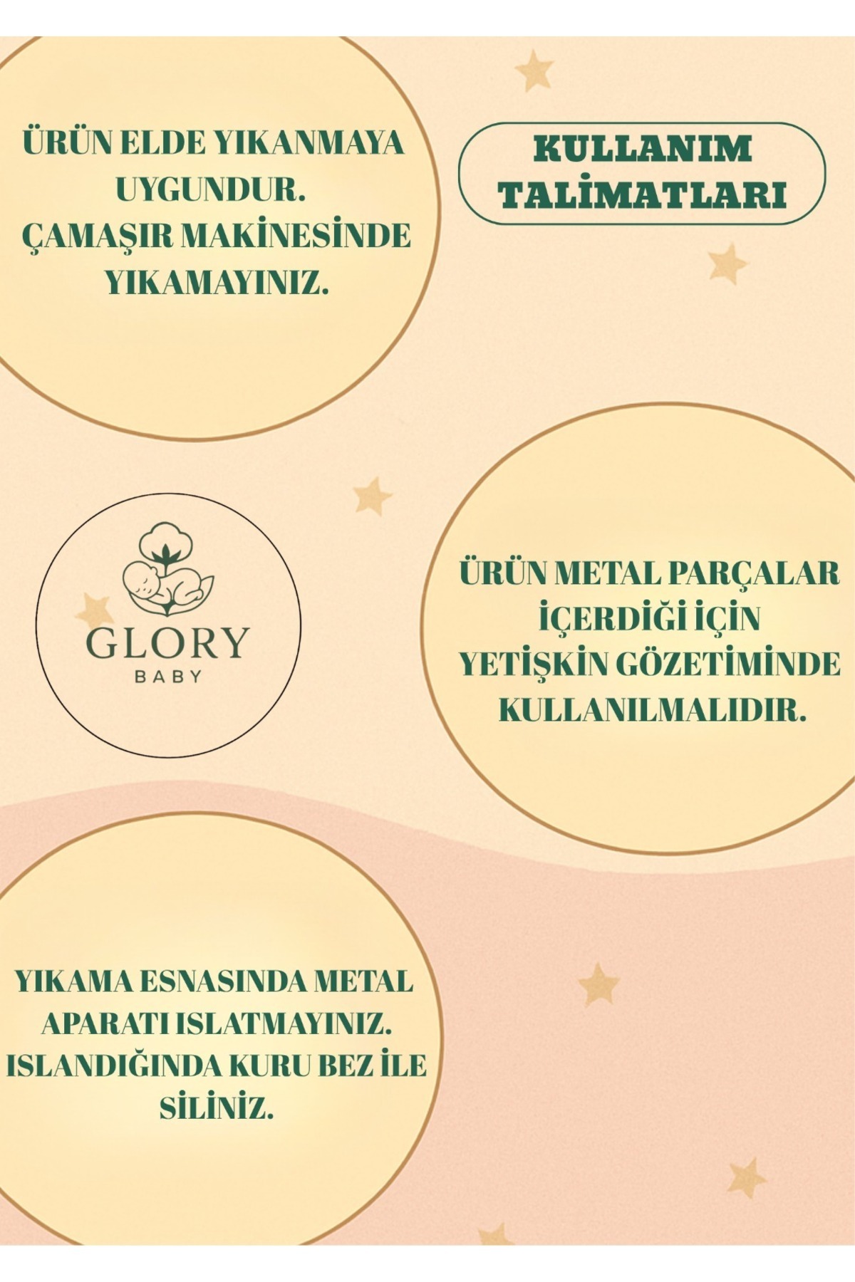 GLORY BABY Emzik Askısı - Emzik Zinciri - Emzik Tutacağı - 3'lü Set - Kahve noktalı, Gri, Kahve fotoğrafı 7 (önizleme)