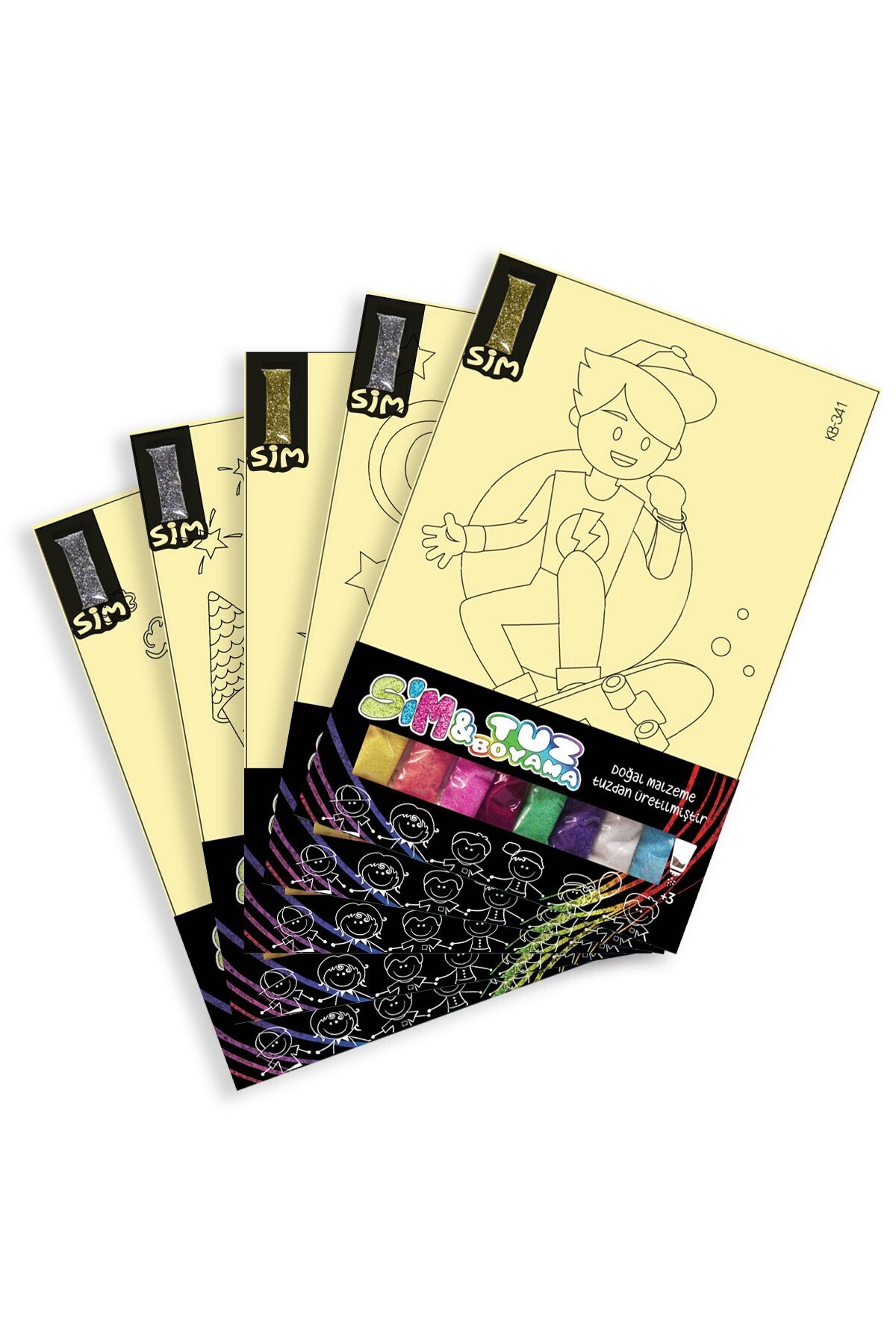 Artikel Simli Tuz Boyama Oyunu 5 Li Seti -2 , Eğitici Aktivite , Kum Boyama Oyunu Tb-021