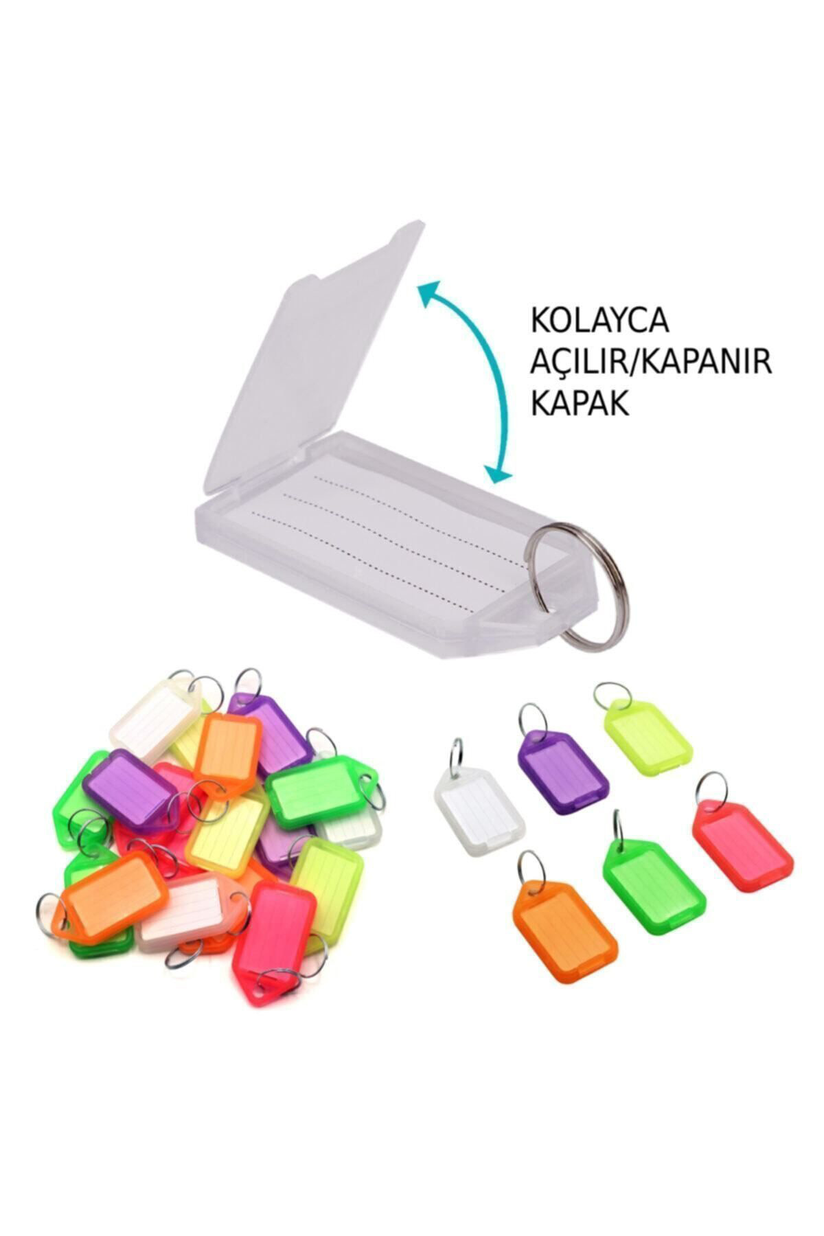 1000 Adet Emlakçı Anahtarlık - Logo / Yazı Baskılı [BEYAZ]