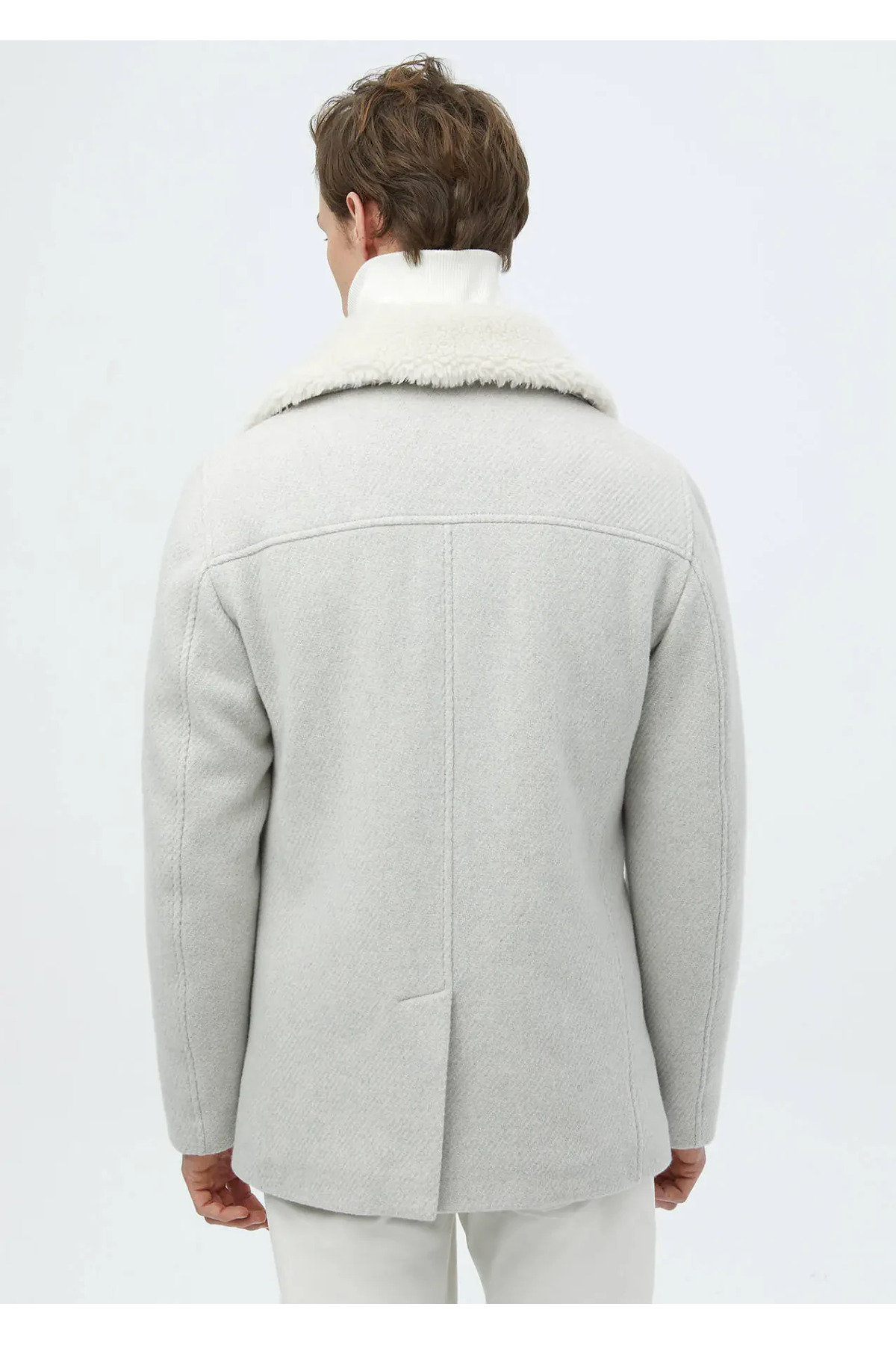 Ramsey  Ekru Dokuma Kruvaze Kaban - Görsel 8