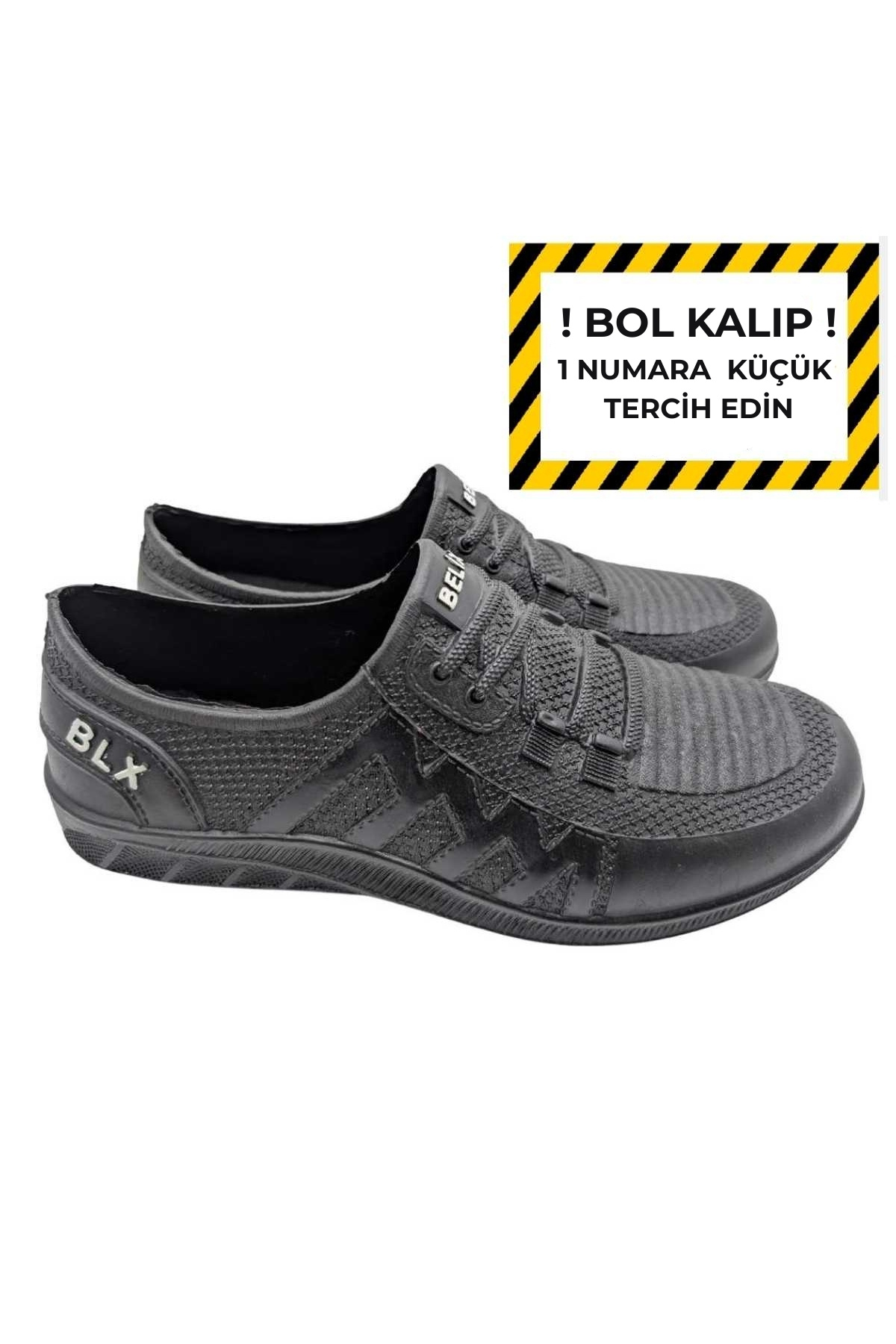 ÇİĞDEM KUNDURA Traqqua | Erkek Kara Lastik Ayakkabı | Rahat ve Dayanıklı