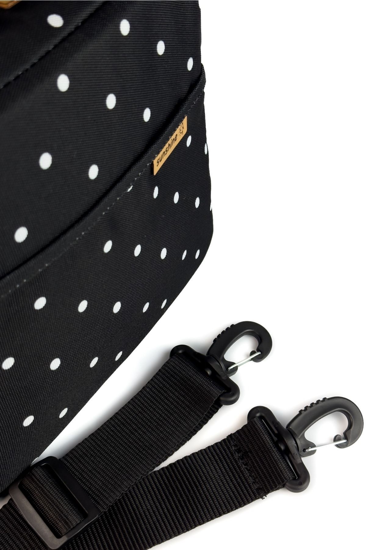 Sunshine Puantiye Desenli Omuz Askılı Termal Çanta Yemek Taşıma Ek Gıda Beslenme Çantası fotoğrafı 5 (önizleme)