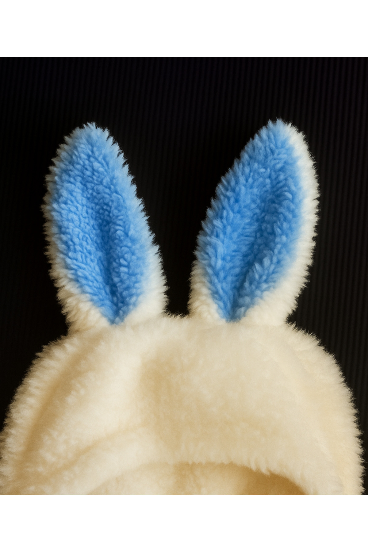 eomix kids Kışlık bebek tulum tavşan figürlü Welsoft puf kumaş tavşan nakışlı çıtçıtlı 6-9 ay fotoğrafı 3 (önizleme)