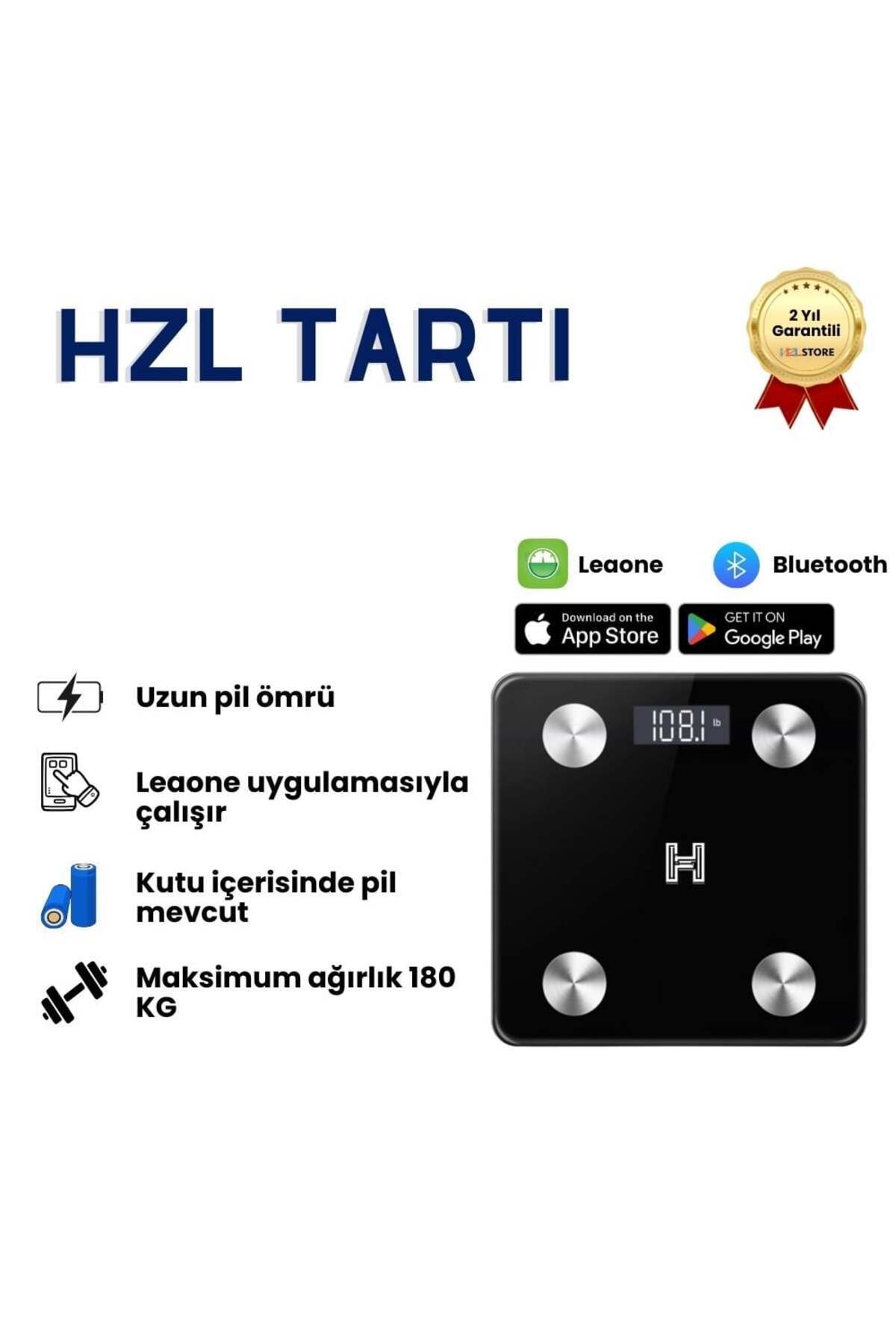 Genel Markalar Telefon Ile Uyumlu Akıllı Yağ/kas Ölçer Fonksiyonlu Vücut Analizli Dijital Baskül Tartı