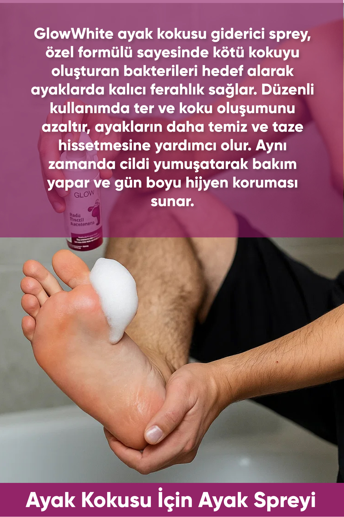 Ayak Koku Giderici Sprey 100 ml | Okaliptus & Nane Yağı İçerikli — G-AYAKSPREY-1_rollback_1763365737414 — تصویر 5 از 6