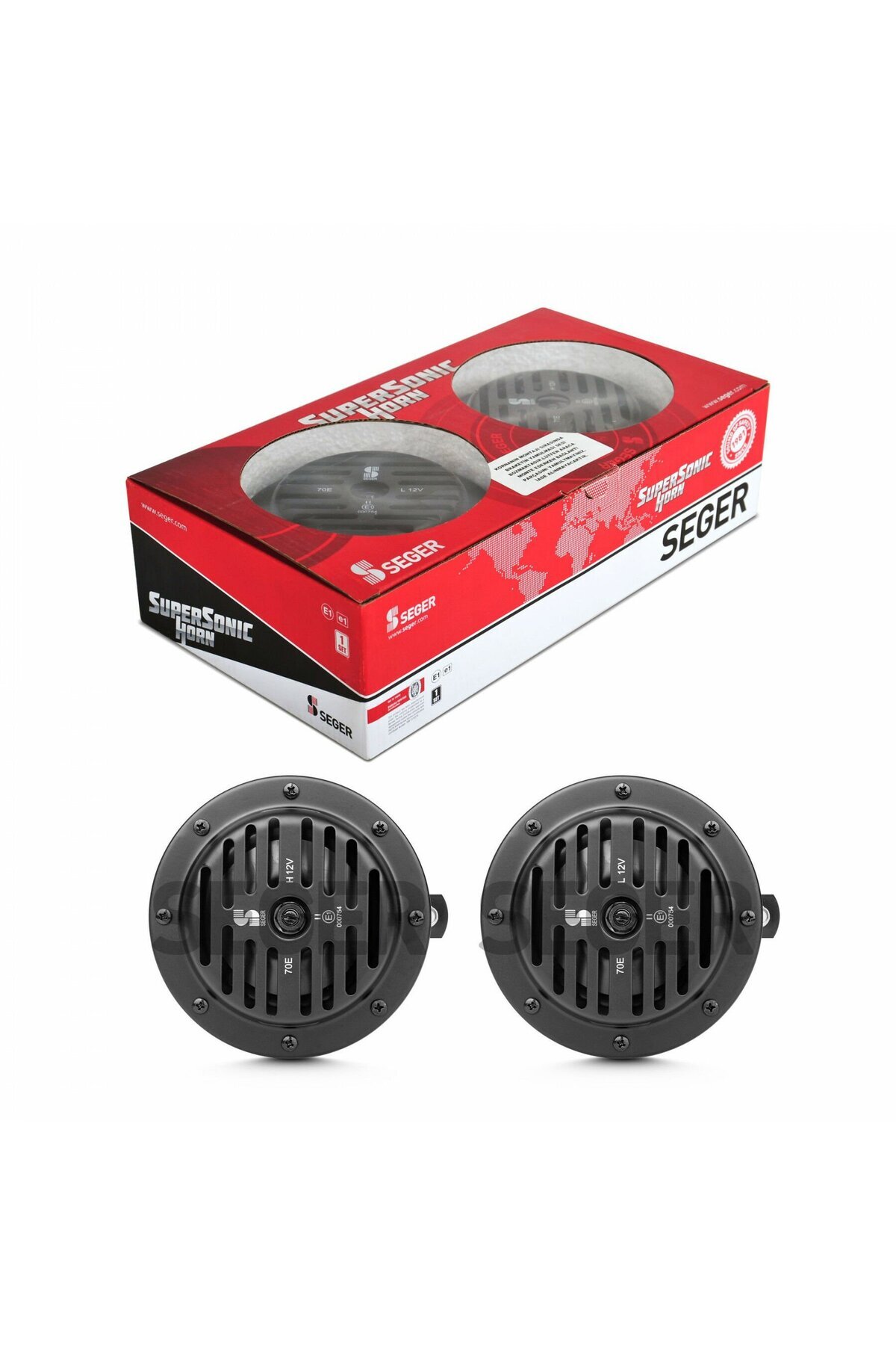 Genel Markalar SEGER Seger 70e süpersonik korna 24volt kalın ince takım