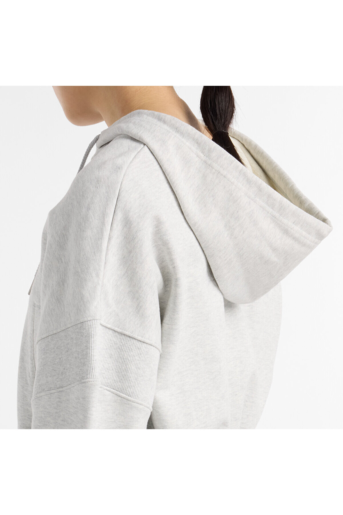 New Balance Gri Kadın Sweatshirt görsel 6
