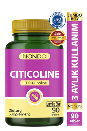 Nondo Sitikolin 90 Tablet ( Jumbo Boy Citicoline Fosfotidikolin )
