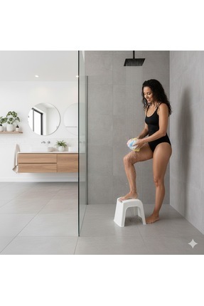 Doori Duş içi Ayak taburesi profesyonel ve ev için Pedikür Ayak Desteği pedik...