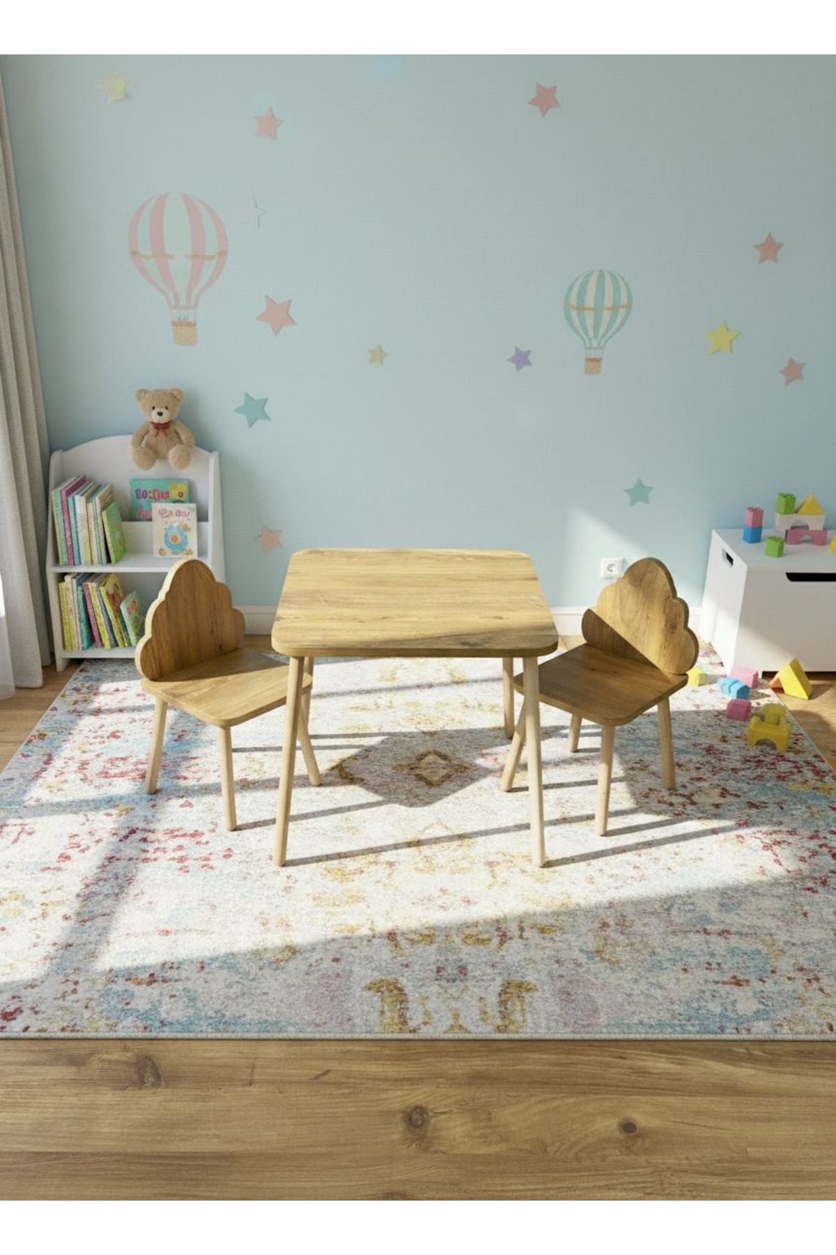 Children's Table Chair Set Activity Table Study Table 1 Table 2 Chairs