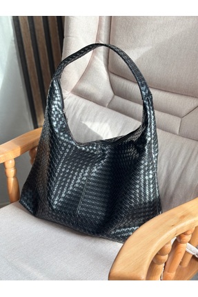 FirstRoseStore Siyah Bombelli Tek Askılı Omuz Çantası