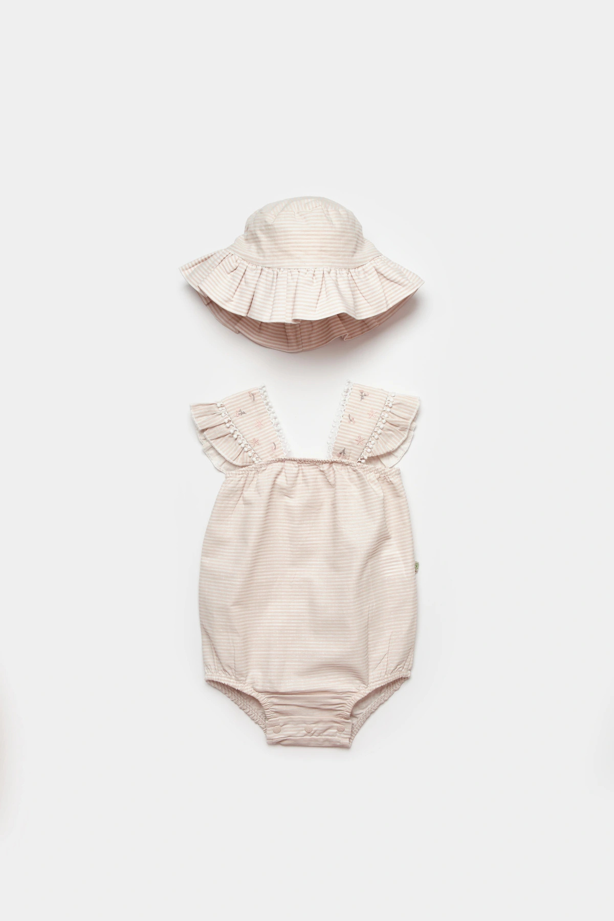 Biorganic Sweet Garden Ekru Şort Tulum fotoğrafı 2 (önizleme)