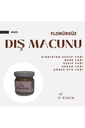 ORimin Doğal Diş Macunu– Hindistan Cevizi Yağı, Bentonit Kil, Nane & Çörekotu...