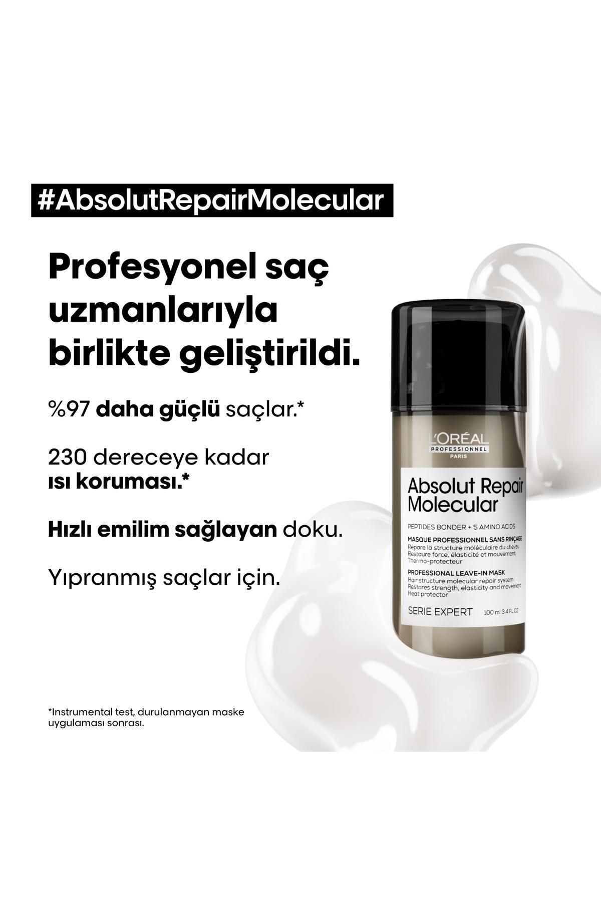 Serie Expert Absolut Repair Molecular Onarıcı Saç Bakım Seti - Şampuan-Maske — 3474637153564S3 — تصویر 6 از 7
