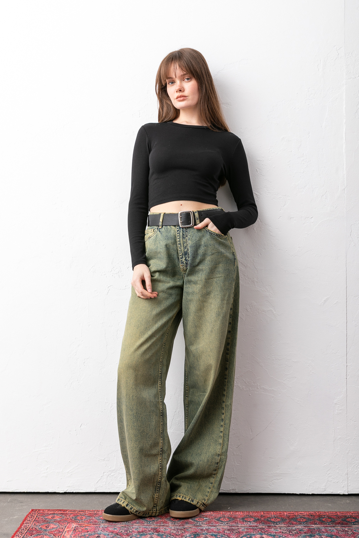 Pantastic Jeans  Richone eskitmeli loose fıt kadın jeans