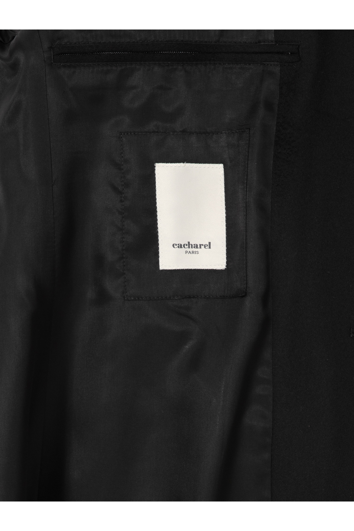 Cacharel  Siyah Slim Fit %100 Kaşmir Palto 50314889-VR046 - Görsel 6