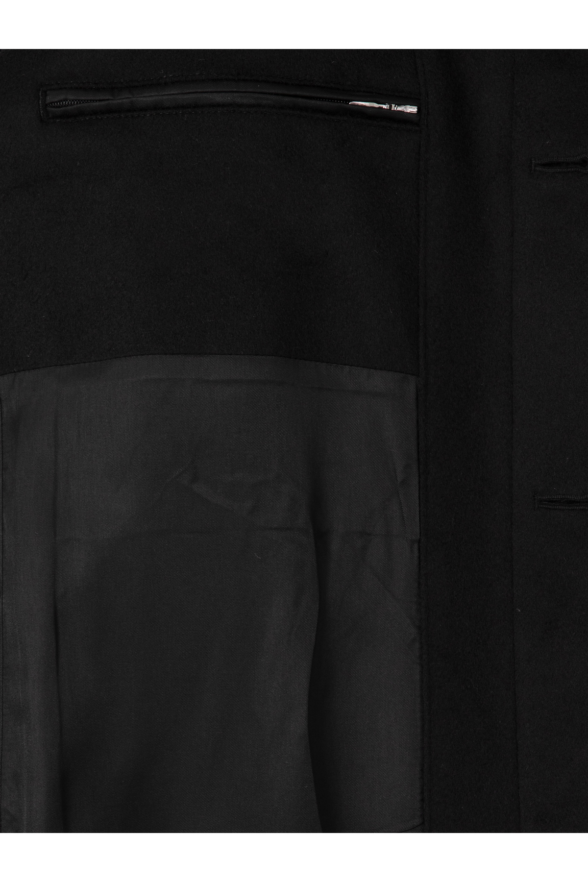 Cacharel Siyah Slim Fit Yün Kaşmir Karışımlı Palto 50315262-VR046 görsel 6