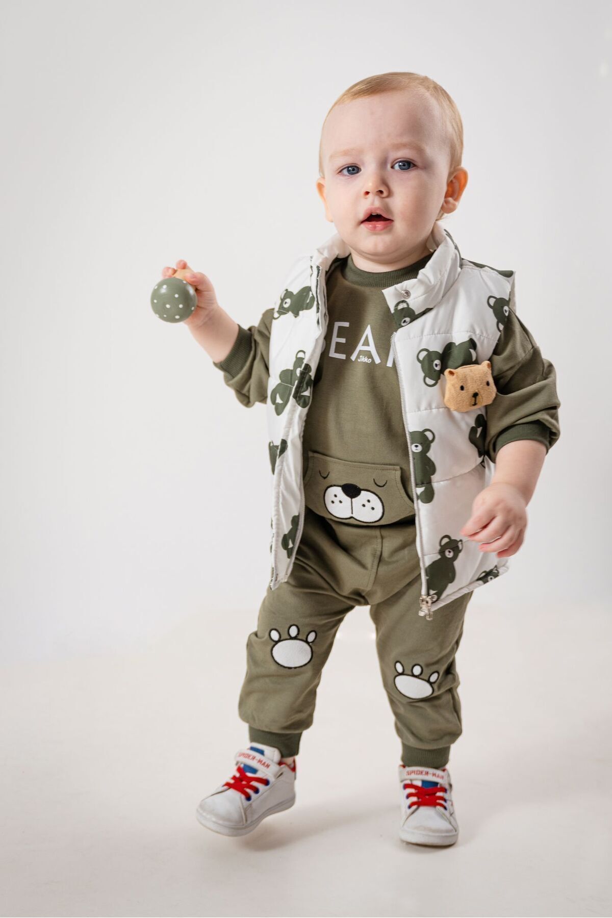 Jikko Baby Erkek Bebek Ayıcık Aksesuarlı Şişme Yelekli Eşofman İki İp 3'lü Takım 6060 fotoğrafı 2 (önizleme)