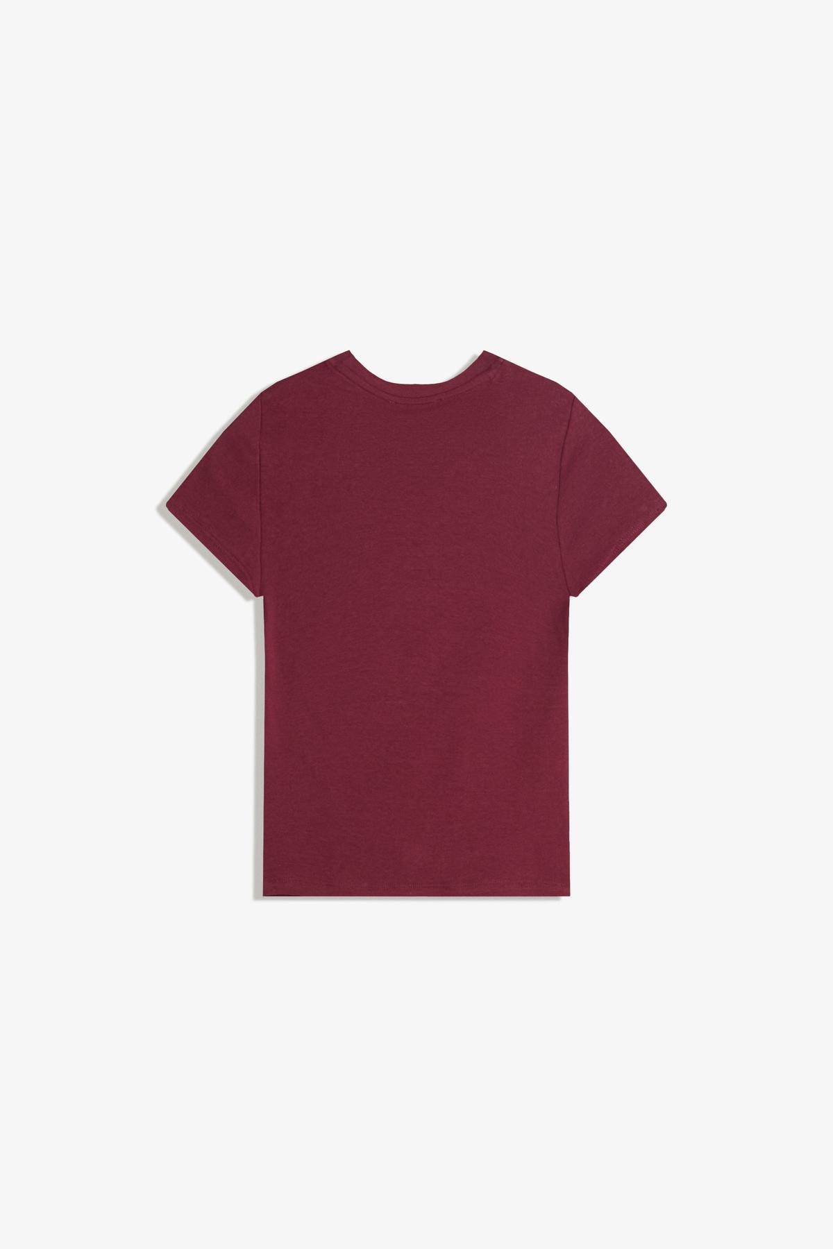 Bershka  Kısa kollu bisiklet yaka tişört - Görsel 5