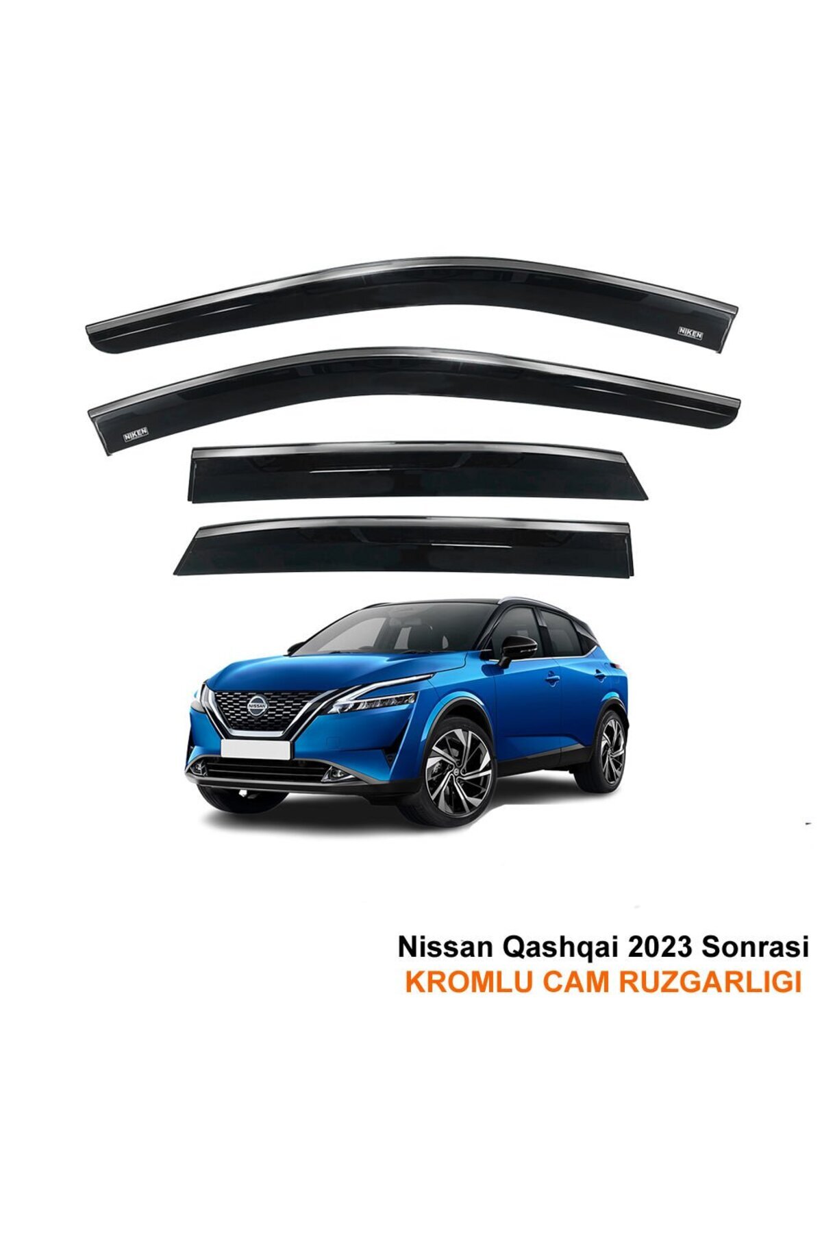 Niken Nissan Qashqai Kromlu Cam Rüzgarlığı 2023 Sonrası