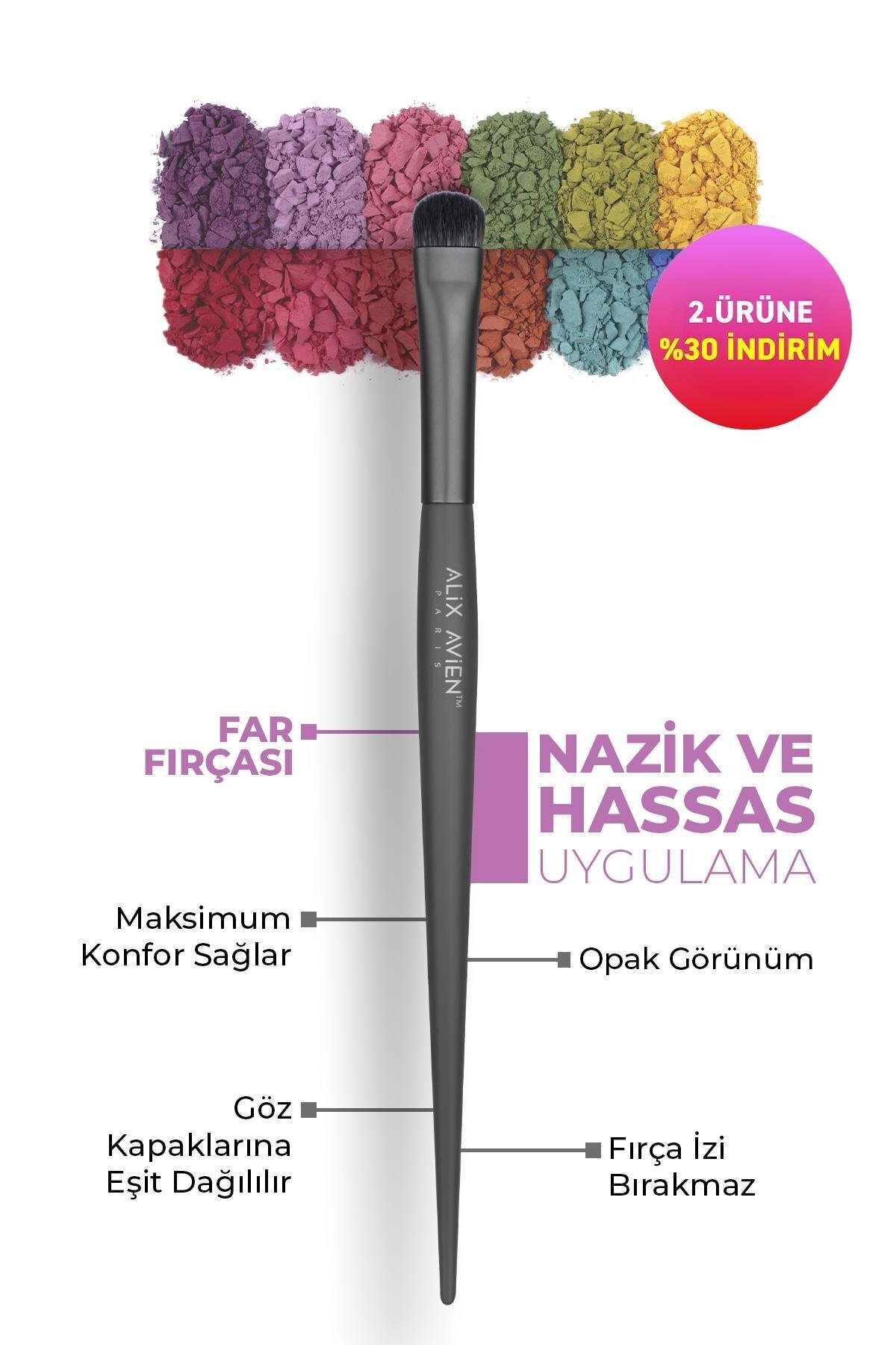 Alix Avien Gölgelendirme Far Fırçası - Eyeshadow Brush