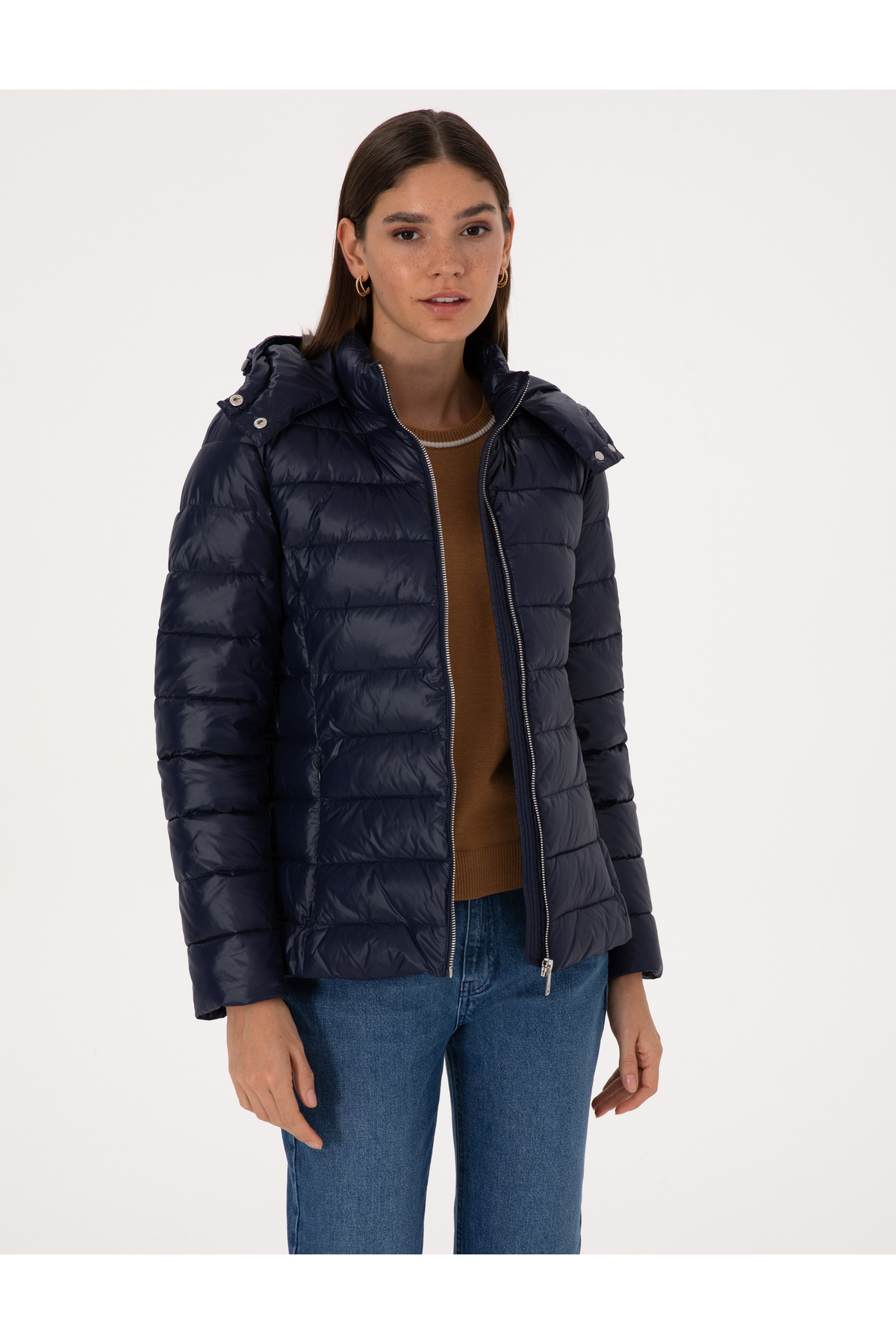 Pierre Cardin Lacivert Çıkarılabilir Kapüşonlu Mont 50314169-VR033 görsel 4