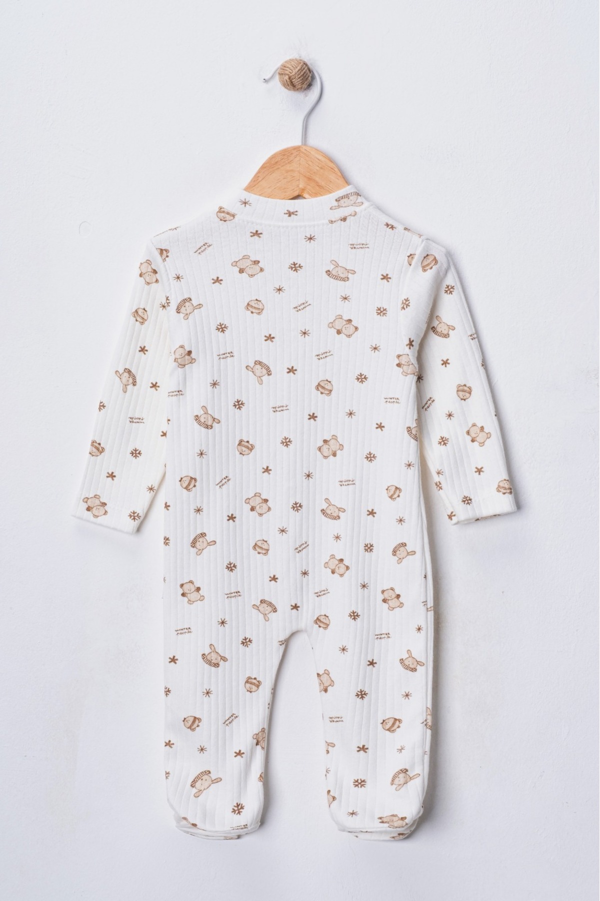 ENİA BABY Kız Bebek 2 Adet %100 Pamuklu Patikli Tulum Seti fotoğrafı 5 (önizleme)