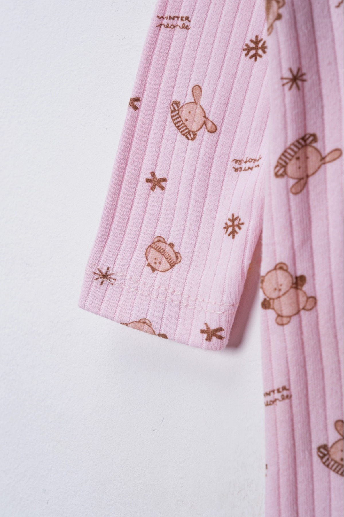 ENİA BABY Kız Bebek 2 Adet %100 Pamuklu Patikli Tulum Seti fotoğrafı 4 (önizleme)