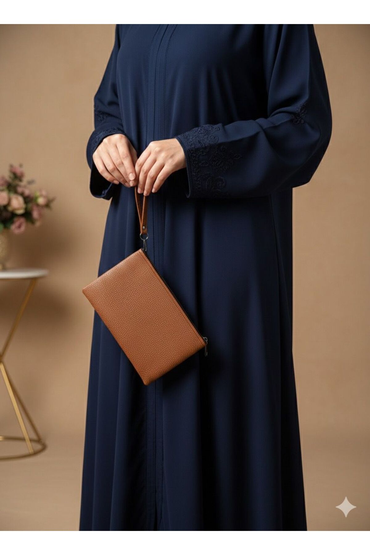 Mia Belt Portföy Çanta El Çanta 3'lü Paket Makyaj Çanta El ÇantaEbat :15*23 Cm görsel 2